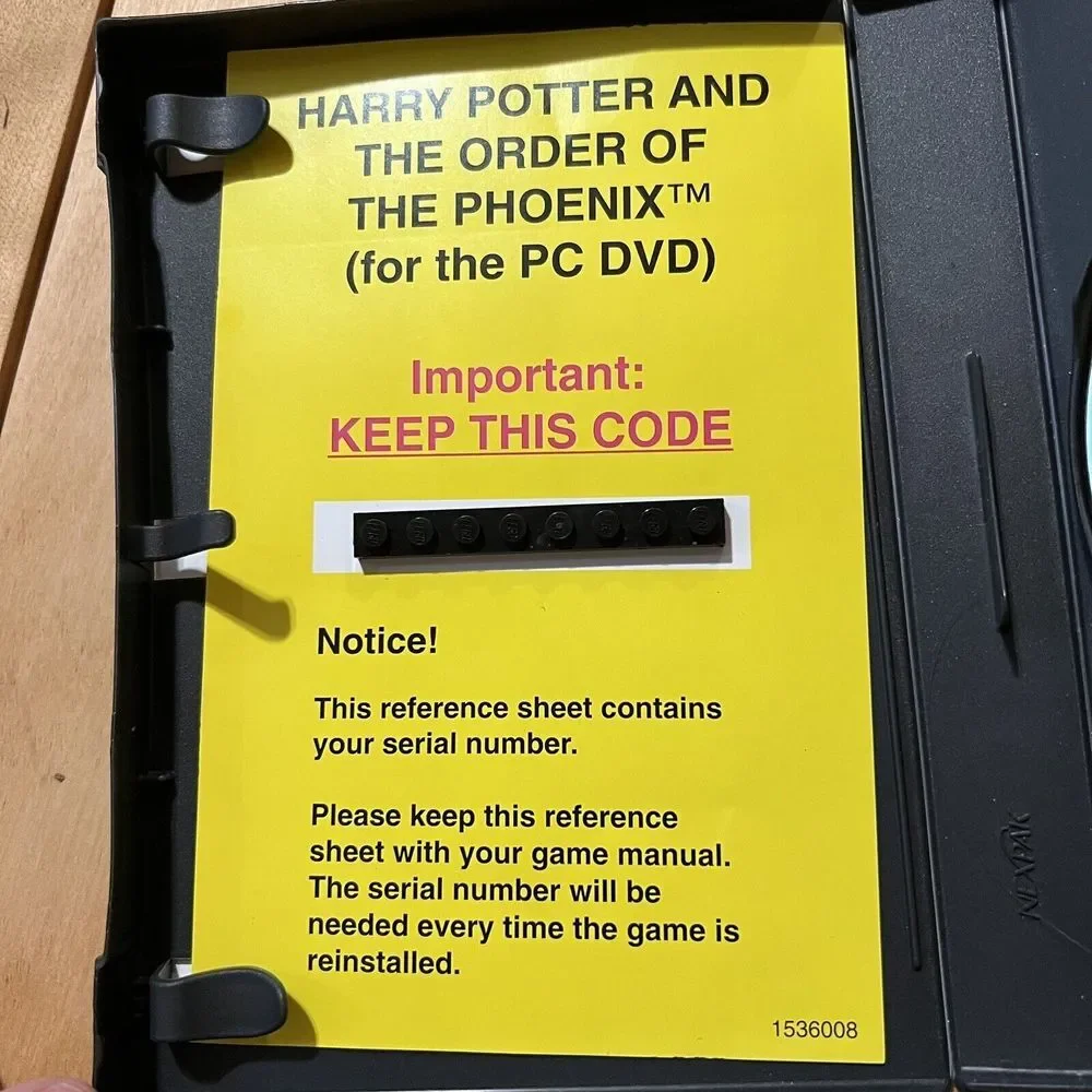 Harry Potter and the Order of the Phoenix PC- NO‎ Manual.
